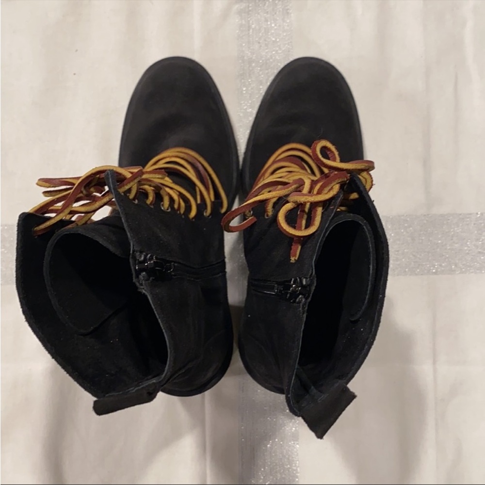 Free people Dylan black suede combat boots - Picture 5 of 9